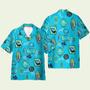 The Haunted Mansion Blue Hawaiian Shirt