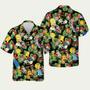 The Simpsons Characters Pineapple Black Hawaiian Shirt