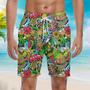 Tiki Aloha Tropical Beach Shorts For Men