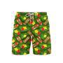 Tiki Mask Hibiscus Flowers Tropical Summer On Paradise Beach Beach Shorts For Men