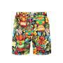 Tiki Tiki Head Beach Shorts For Men