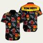 Tom Petty And The Heartbreakers X Skull Flowers Hawaiian Shirt