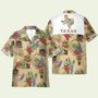 Tribal Armadillo And Longhorn Texas Pattern Hawaiian Shirt