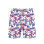 Tropical Flowers With Leaves Beach Shorts For Men