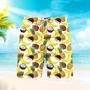 Tropical Fruits Pineapple Banana Beach Shorts For Men