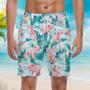 Tropical Funny Pig Beach Shorts For Men