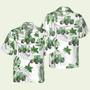 Tropical Green Tractor Hawaiian Shirt