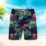 Tropical Summer Floral Beach Shorts For Men