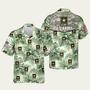 Tropical Tree And Us Army Star Logo Army Hawaiian Shirt