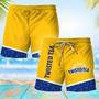 Twisted Tea Bottle Pattern Swim Trunks