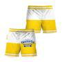 Twisted Tea Yellow And White Basic Swim Trunks