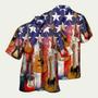 Unisex Guitar Independence Day Star American Hawaiian Shirt