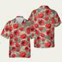 Us Army Poppy Flower Hawaiian Shirt