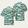 Us Coast Guard Response Boat Floral Hawaiian Shirt