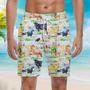 Vintage Dairy Cows On Glade Beach Shorts For Men