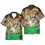 Vintage Dogs Playing Billiard Pool Hawaiian Shirt