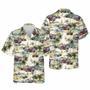 Vintage Tropical Fire Truck Hawaiian Shirt