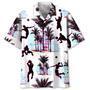 Volleyball Palm Trees Hawaiian Shirt Summer Gifts