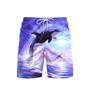 Whale Jumps To The Surface Of The Sea Beach Shorts For Men