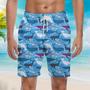 Whales With Marine Mammals Under Sea Beach Shorts For Men