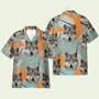 Wolf Tropical Leaves Pattern Hawaiian Shirt