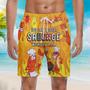 Yellow You Cant Spell Sausage Without Usa Hotdog Lovers Beach Shorts For Men