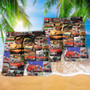 Amazing Vintage Car In My Life Colorful Beach Short