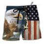 America Eagle Wildlife Faith Beach Short