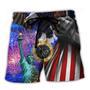 America New Year New America Merry Christmas 2023 Beach Short