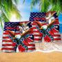 America One Nation Under God Patriotism With Flag Beach Short