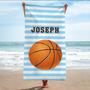 Anchor Themed Personalized Beach Towels Ideal Women Kids Summer Days