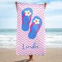 Anchor Themed Personalized Beach Towels Ideal Women Kids Summer Days