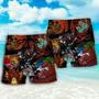 And Fire Dragon Art Beach Short