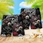 And Skull Darkness Art Beach Short