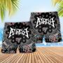 Atheist Black And White Paisley Pattern Beach Short