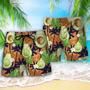 Avocado Tropical Flowers Vibe Beach Short