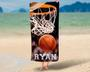 Basketball Design Personalized Beach Towels Great Summer Experience