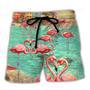 Beach Flamingo Love You To The Beach And Back Beach Short