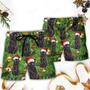 Black Cat Christmas Merry Xmas Beach Short