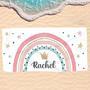 Boho Rainbow Personalized Beach Towels Unique Gift Young Ones