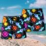 Bowling Ball And Pins Amazing Galaxy Beach Short