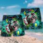 Camera Abstract Colorful Retro Amazing Camera Beach Short