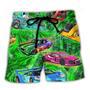 Car Color Love Green Beach Short