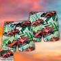 Car Formula One Tropical Custom Photo Beach Short