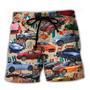 Car Summer Tropical Island Lover Color Beach Short