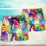 Cat Colorful Little Cute Kitten Happy Life Beach Short