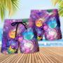 Cat Galaxy Colorfull Style Beach Short