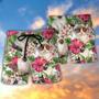 Cat Tropical Floral Lovely Siamese Cat Beach Short