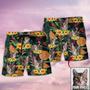 Cat Tropical Various Style Custom Photo Beach Short