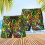 Chameleon Animals Fullcolor Abstract Style Beach Short